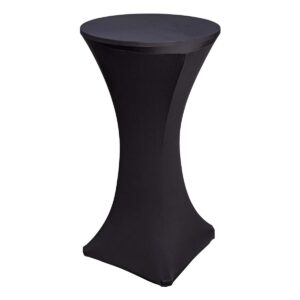 Black Cloth Cocktail Table